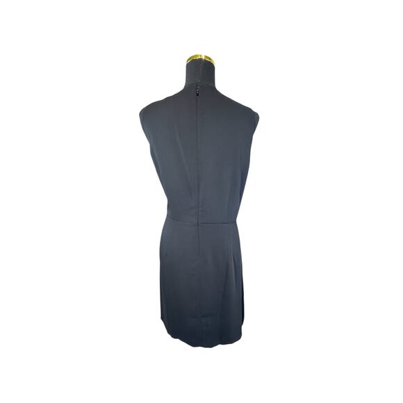 LOFT Black V-Neck Dress Size 16 | Crossover Chest | - Picture 4 of 8